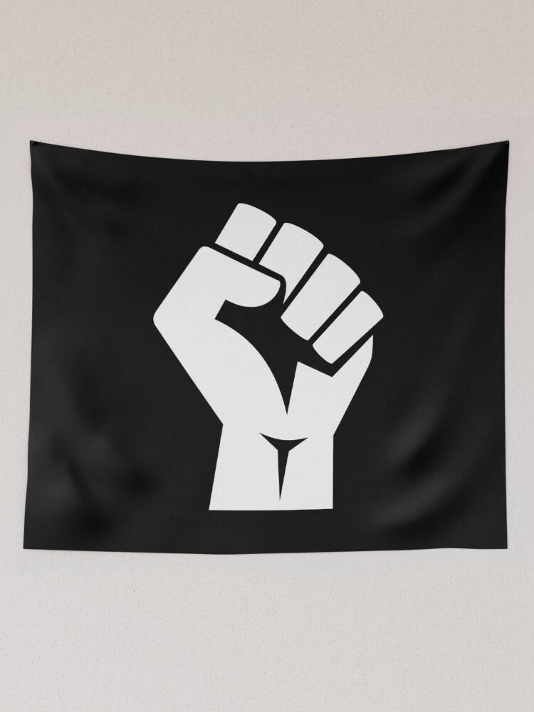 Black Power Fist" Tapestry for Sale by Inclusivitees | Redbubble