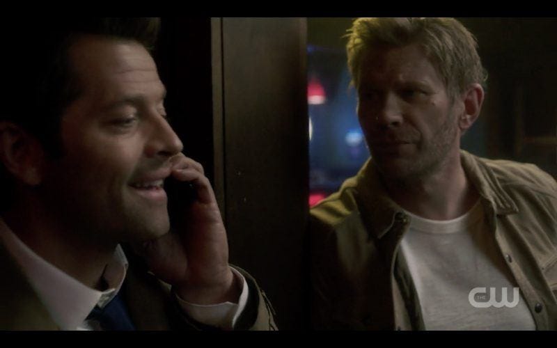 supernatural castiel lucifer phone call at diner