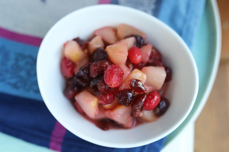 Pear Cranberry Compote for Gingerbread