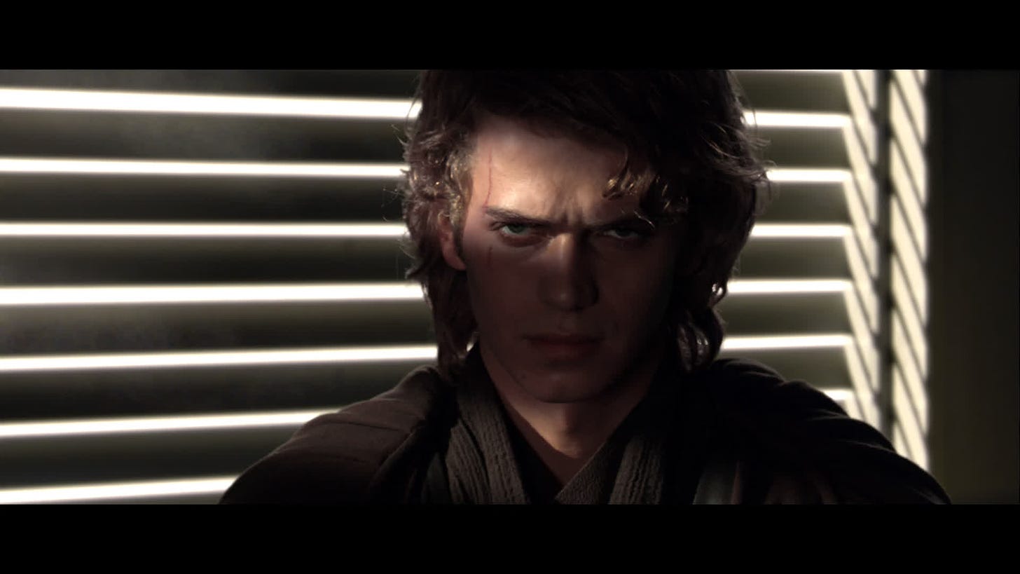 Anakin Skywalker Not the Jedi I should be revenge of the sith