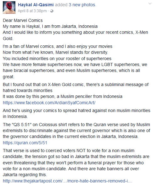 haykal marvel diversity anti semitism complaint