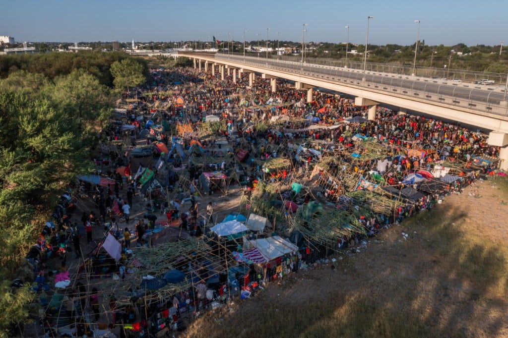 Migrant camp along Texas border shrinks as removals ramp up | PBS NewsHour