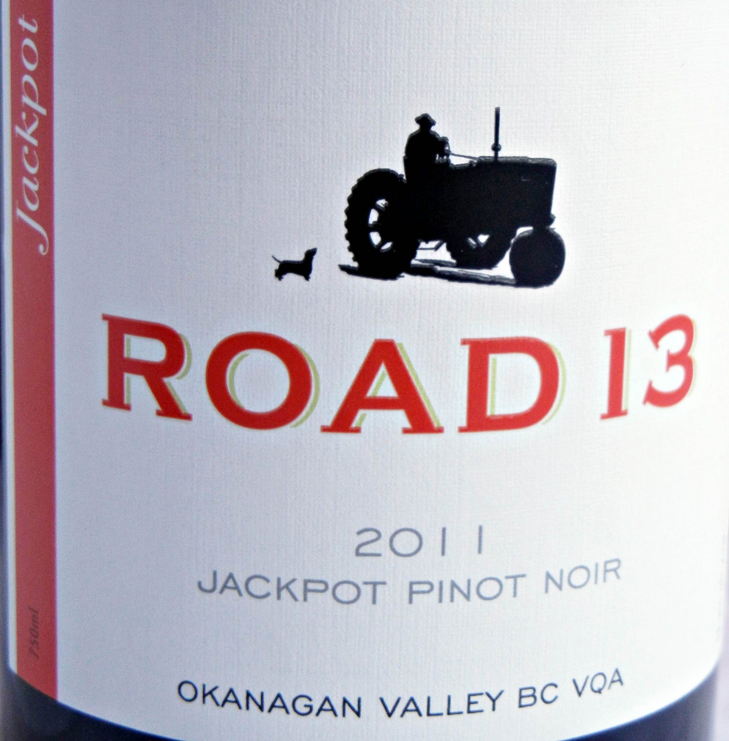 Road 13 Jackpot Pinot Noir 2011 Label - BC Pinot Noir Tasting Review 21