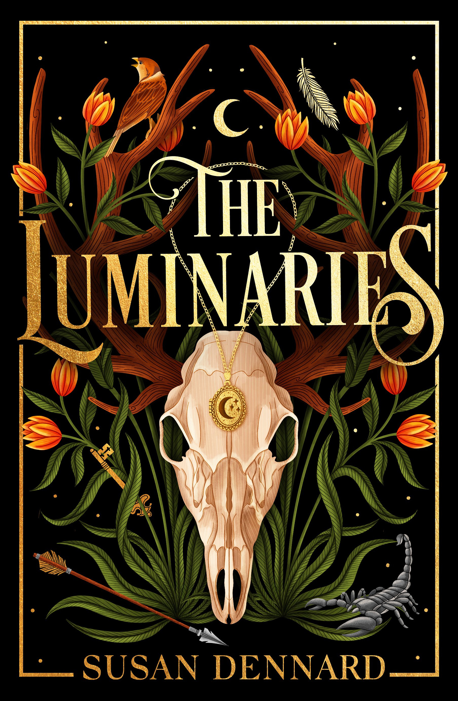 UK cover of The Luminaries