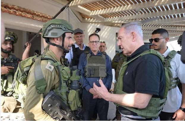 Israel Prime Minister Benjamin Netanyahu Visits Troops on Gaza Border as Ground  Operation Looms - Bold News