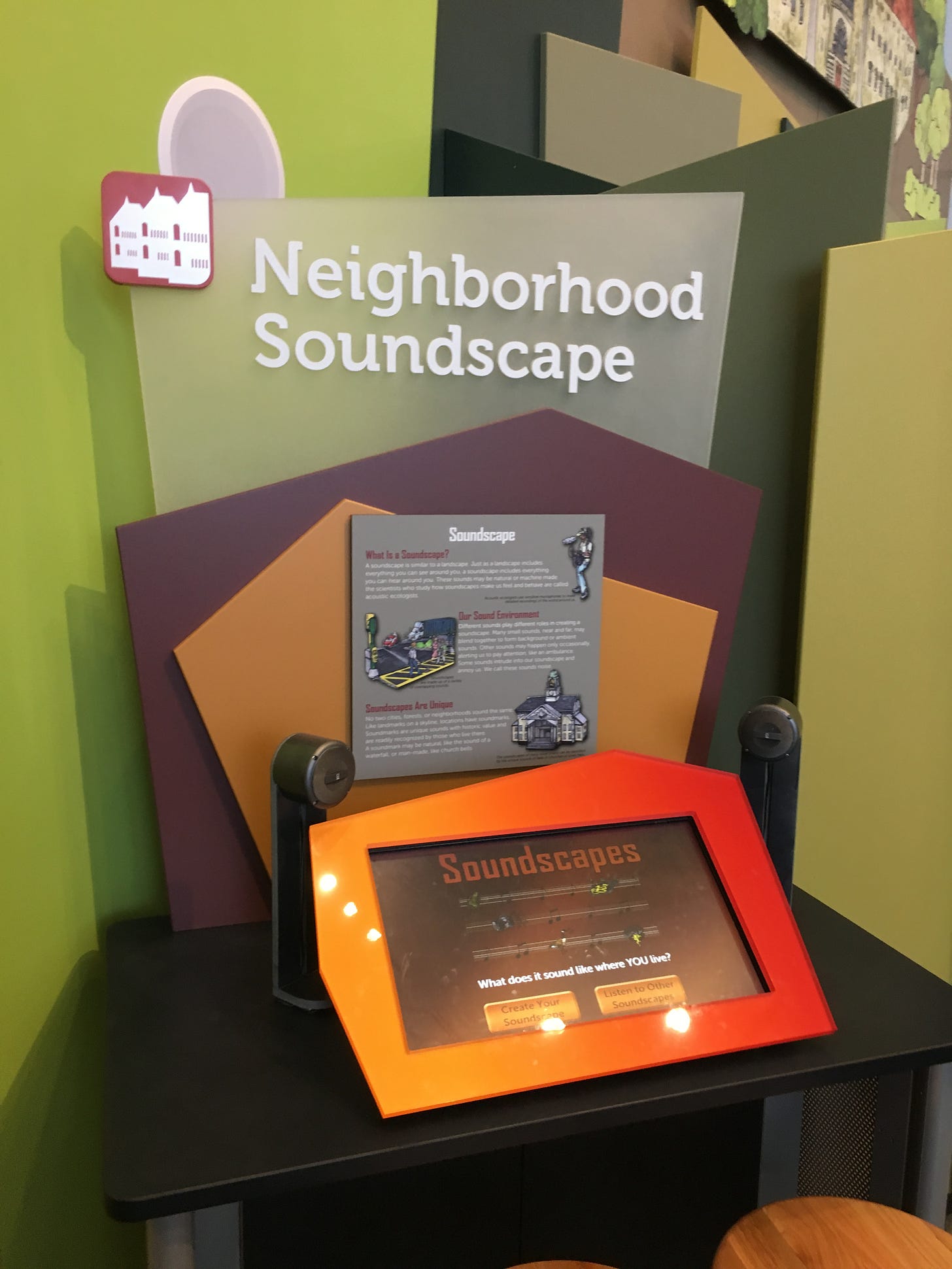 The NIeghborhood Soundscape interactive from the City Science exhibtion