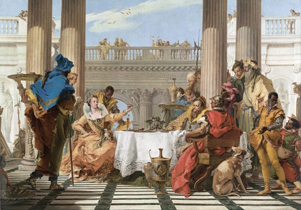 The Banquet of Cleopatra by Giambattista Tiepolo, 1744
