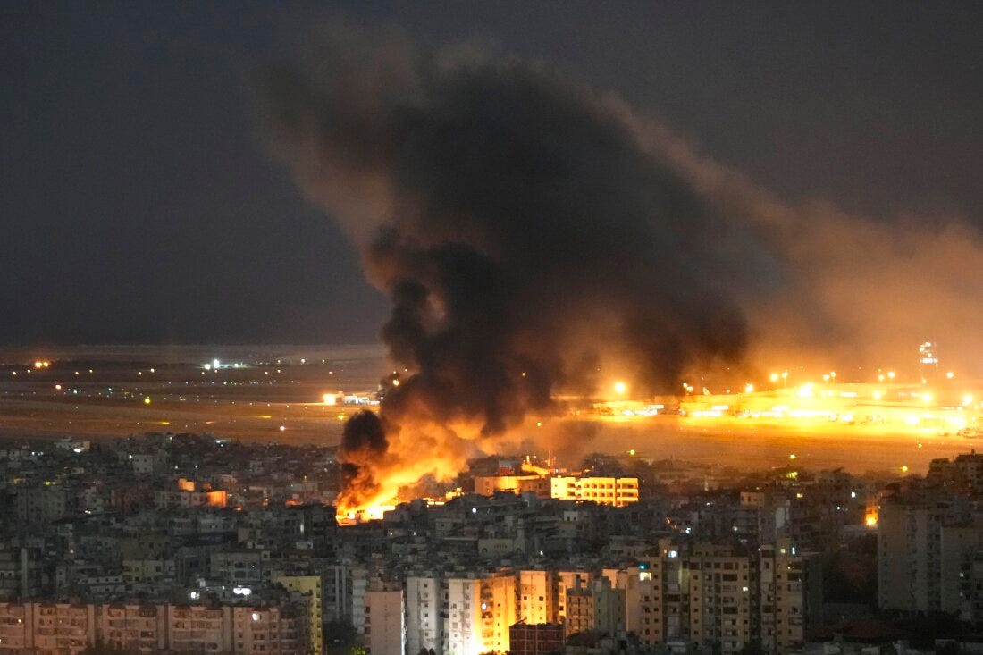 Israel launches airstrikes on Beirut, saying it's targeting Hezbollah's  financial arm : NPR