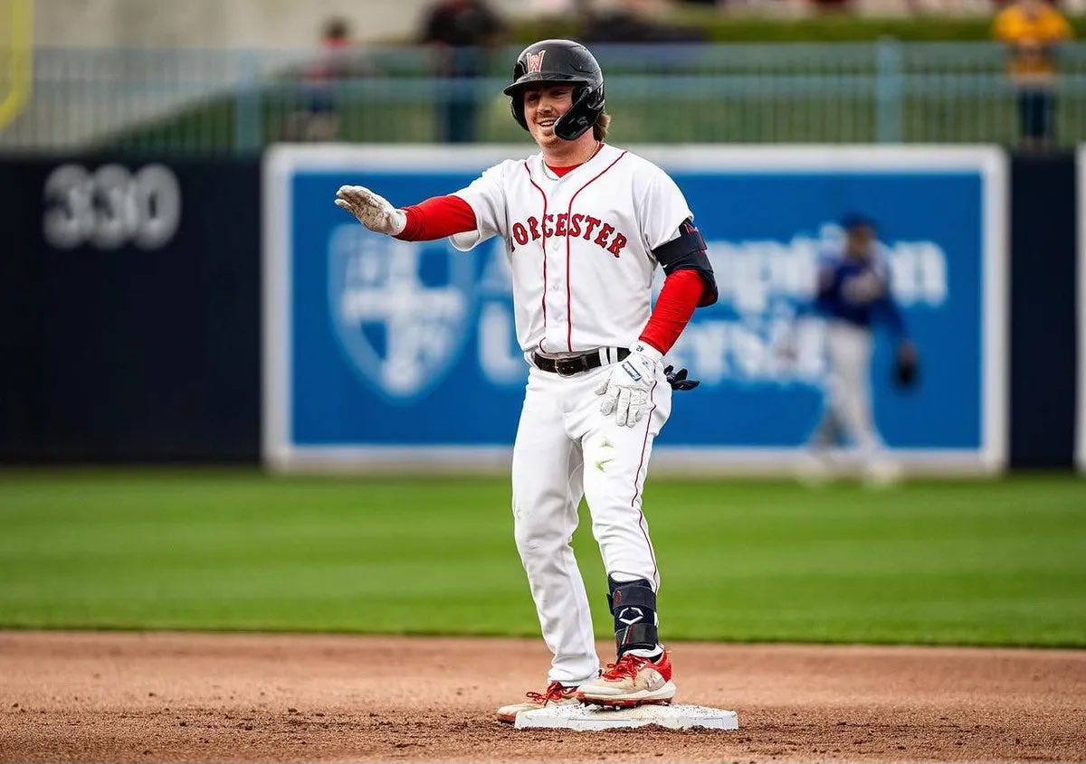 Jamie Gatlin on X: "WooSox infielder Chase Meidroth has been on fire at the  plate lately. I spoke with WooSox manager Chad Tracy about what has led to  Meidroth's success. My latest