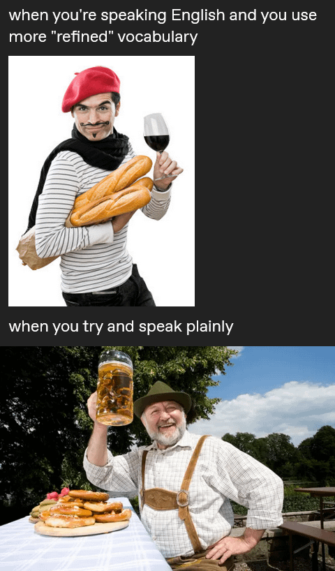 basic meme about english vocabulary : r/linguisticshumor