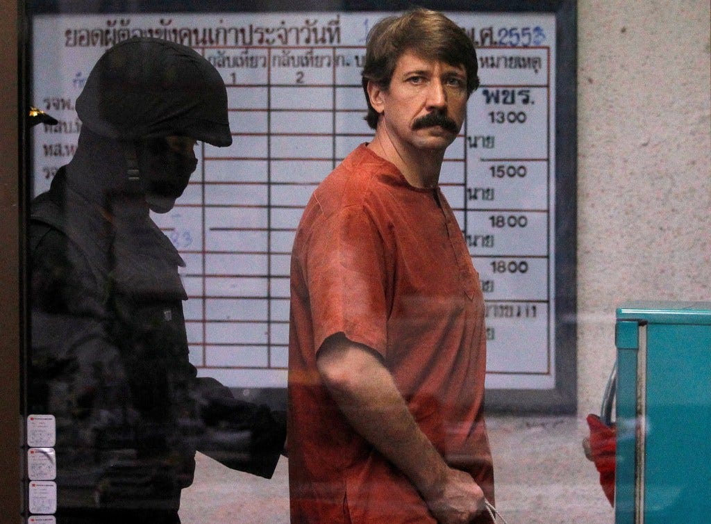 Viktor Bout, known as the "Merchant of Death," was released from a US jail in 2022 as part of a prisoner swap.