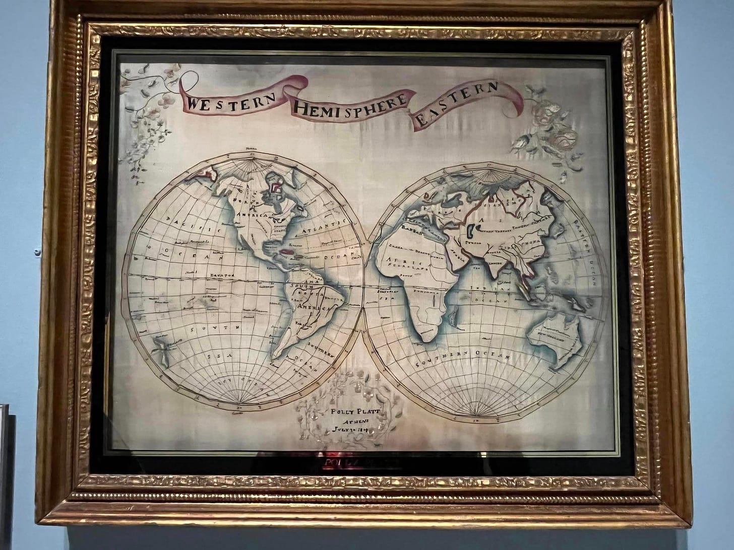 May be an image of map and text