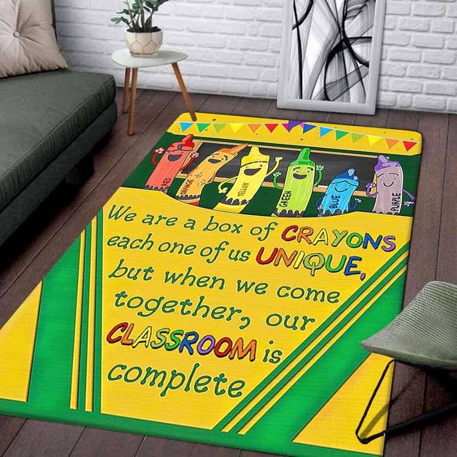 Classroom Rug 5x7 God Says You are Rug Student Rug Playroom Play Mat Rug  for Student, Student Playmat Floor Mat Home for Preschool Student,Carpet ...