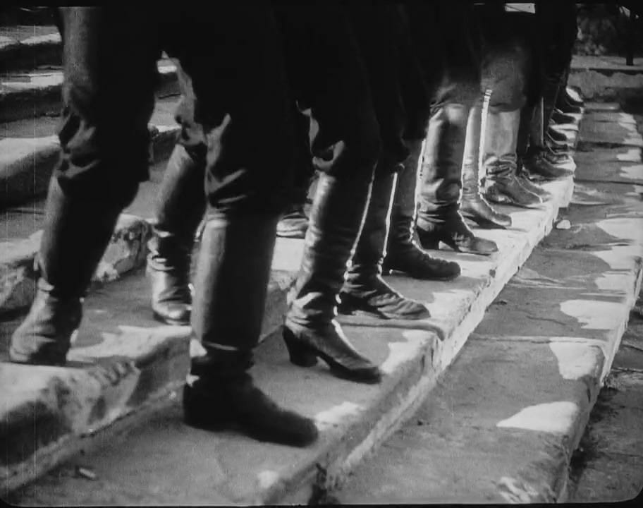 soldiers' boots on Odessa steps