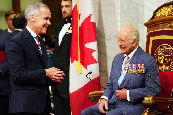King Charles III says Canada faces unprecedented dangers as Trump threatens  annexation | AP News