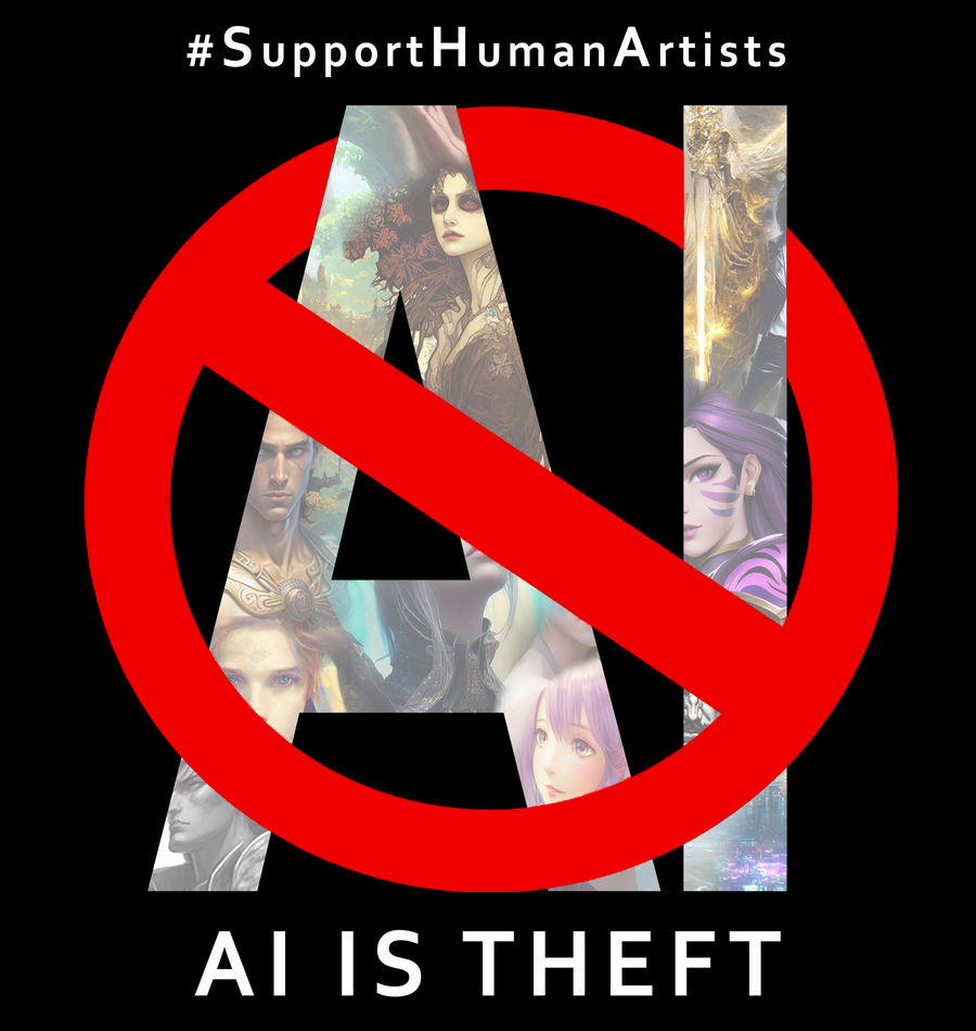 Fuck AI art! by TheKoiLake on DeviantArt