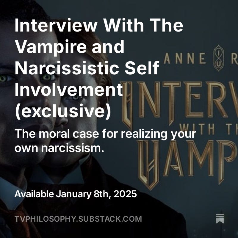 Interview With The Vampire starring Jacob Anderson, Sam Reid, Bailey Bass. Click here to upgrade to paid and get it when it comes out.