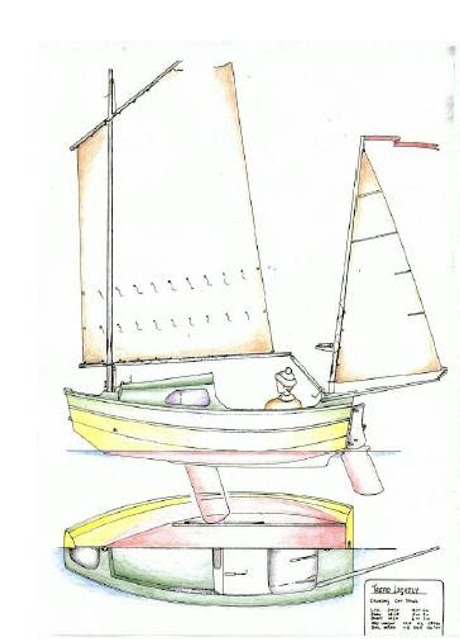 12' scamp micro cruiser sailboat