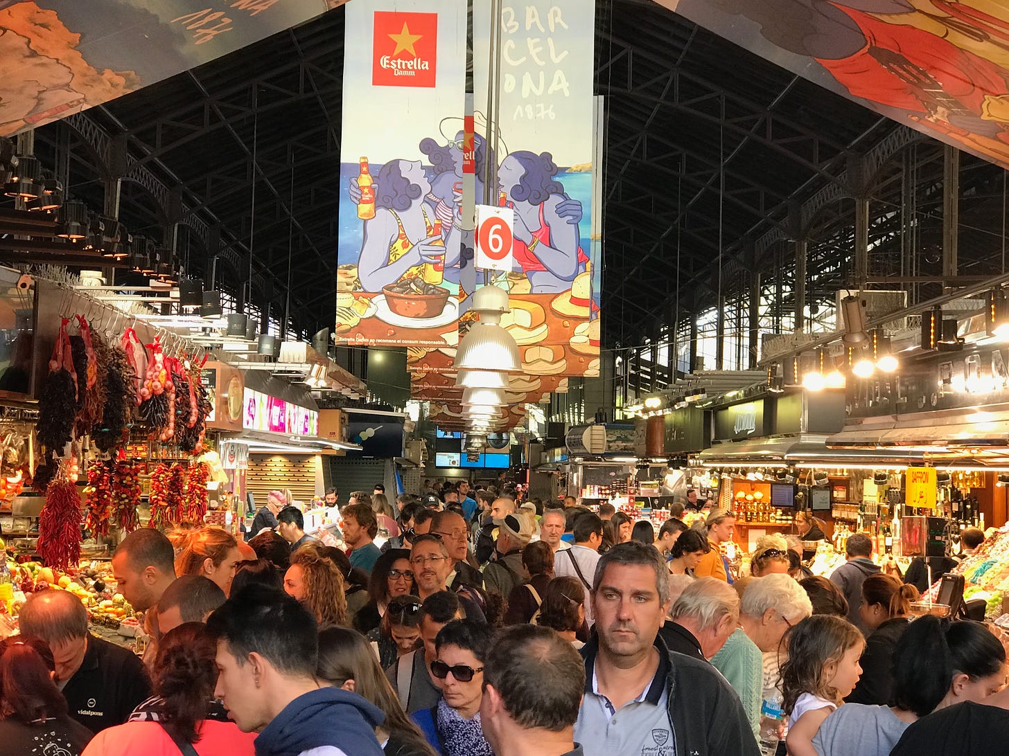 La Boqueria in Barcelona, Spain