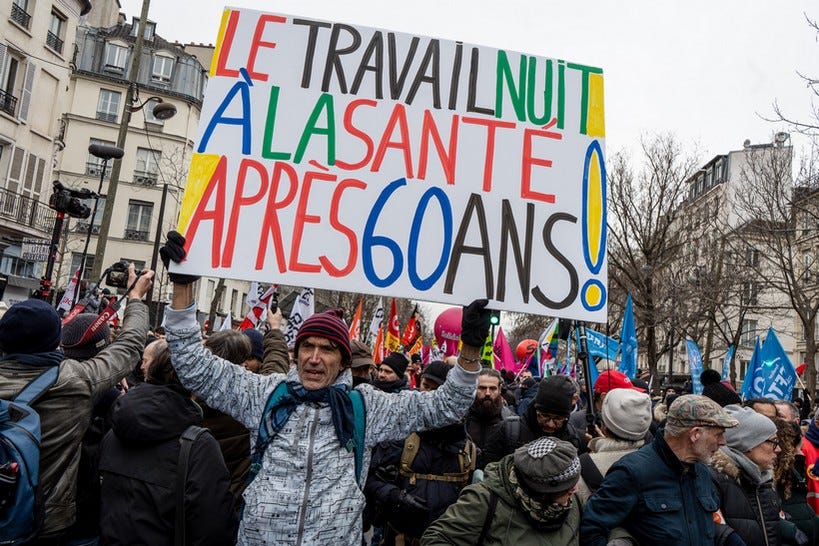Francia: gran éxito de la primera jornada de movilización contra la reforma  previsional