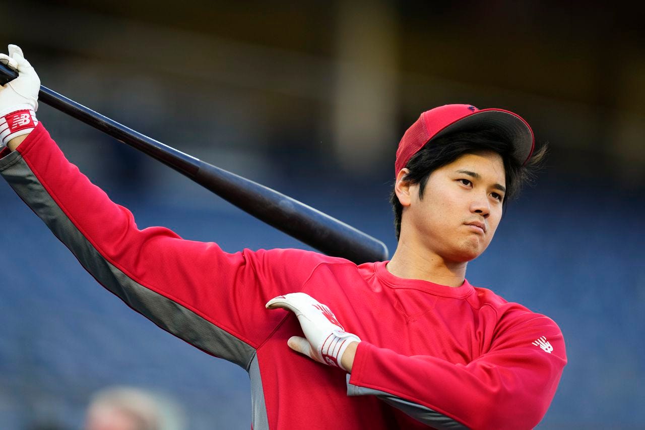 Angels' Shohei Ohtani lets his bat do his talking with 500-foot BP homer  before facing Yankees - nj.com