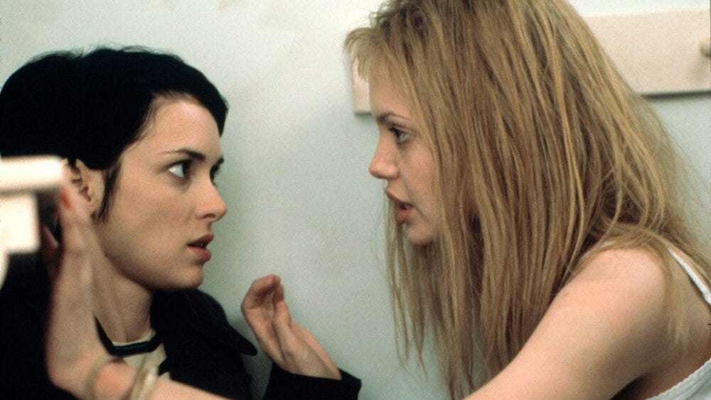 Winona Ryder and Angelina Jolie star in director James Mangold’s Girl, Interrupted