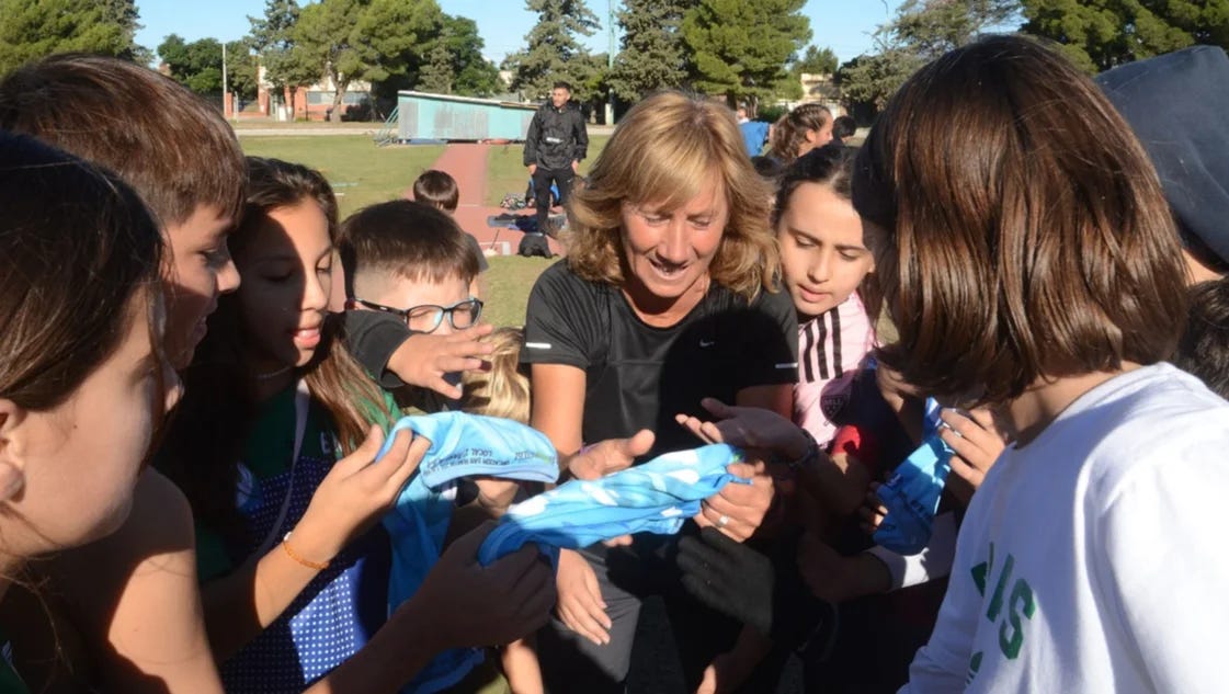 “A los chicos que rechazan en otros deportes les damos lugar en el atletismo”, dijo Patricia Nadal