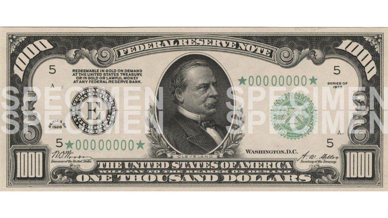Grover Cleveland $1000