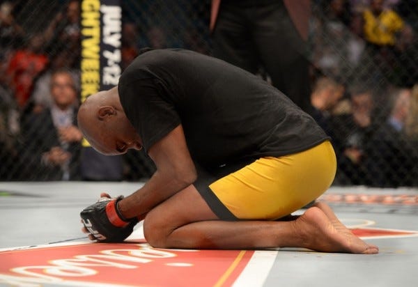 anderson silva cries after winning ufc 183 nick diaz mma fight 2015