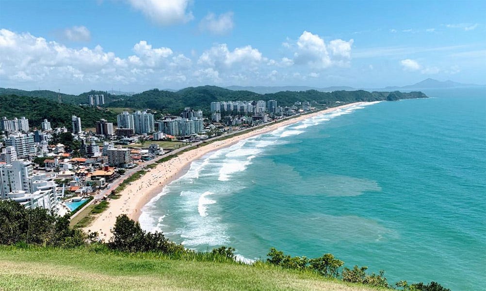 Praia Brava from Morro Do Careca