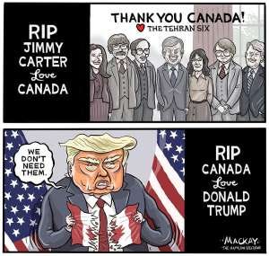 Jimmy Carter's legacy of integrity, diplomacy, and humanitarian service stands in stark contrast to Donald Trump's era of divisive rhetoric and personality-driven politics, highlighting a significant shift in American values over the past fifty years.