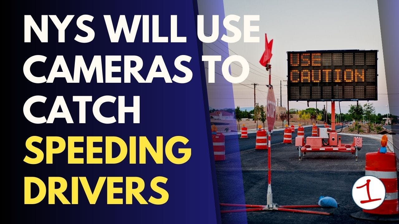 Cameras in construction zones will automatically catch speeders on Thruway