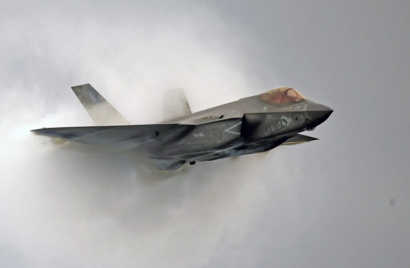 A U.S. Navy F-35 at the Pacific Air Show in Huntington Beach, Calif., on Sept. 29, 2023.