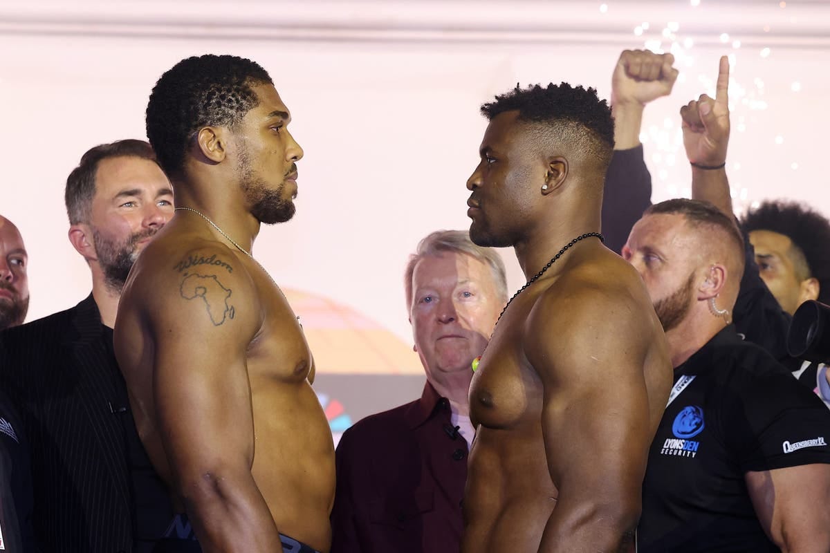 Anthony Joshua vs Francis Ngannou LIVE: Start time, undercard, results and  ring walks | The Independent