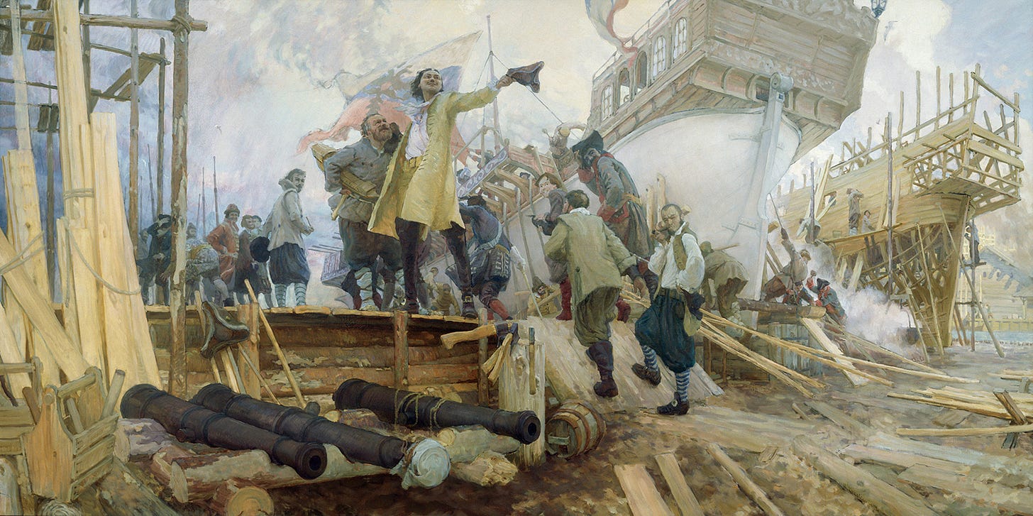 Building the Ships for Azov Fleet in 1696–1711