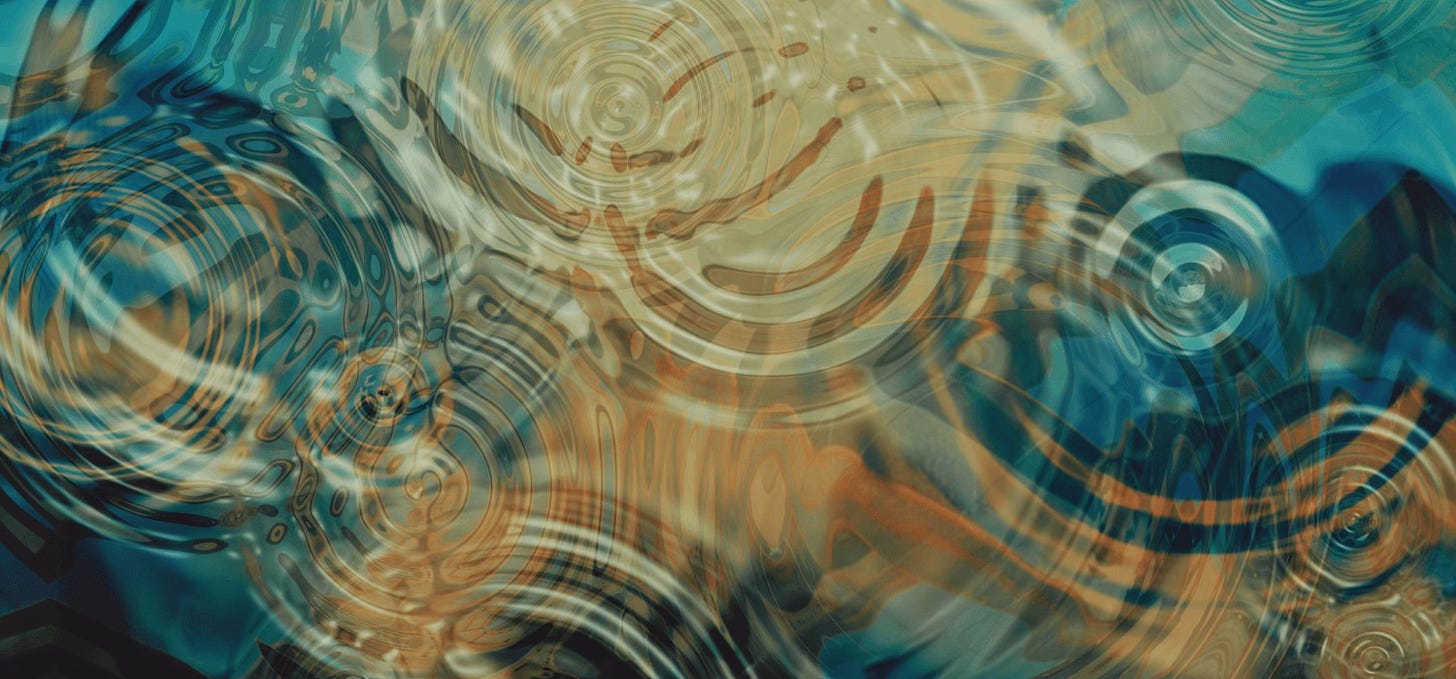 Ripples in water
