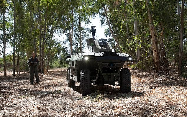 Armed with heavy machine guns of cannons the Rex MKII is Israel's most advanced autonomous vehicle and is capable of identifying and targeting hostiles by itself