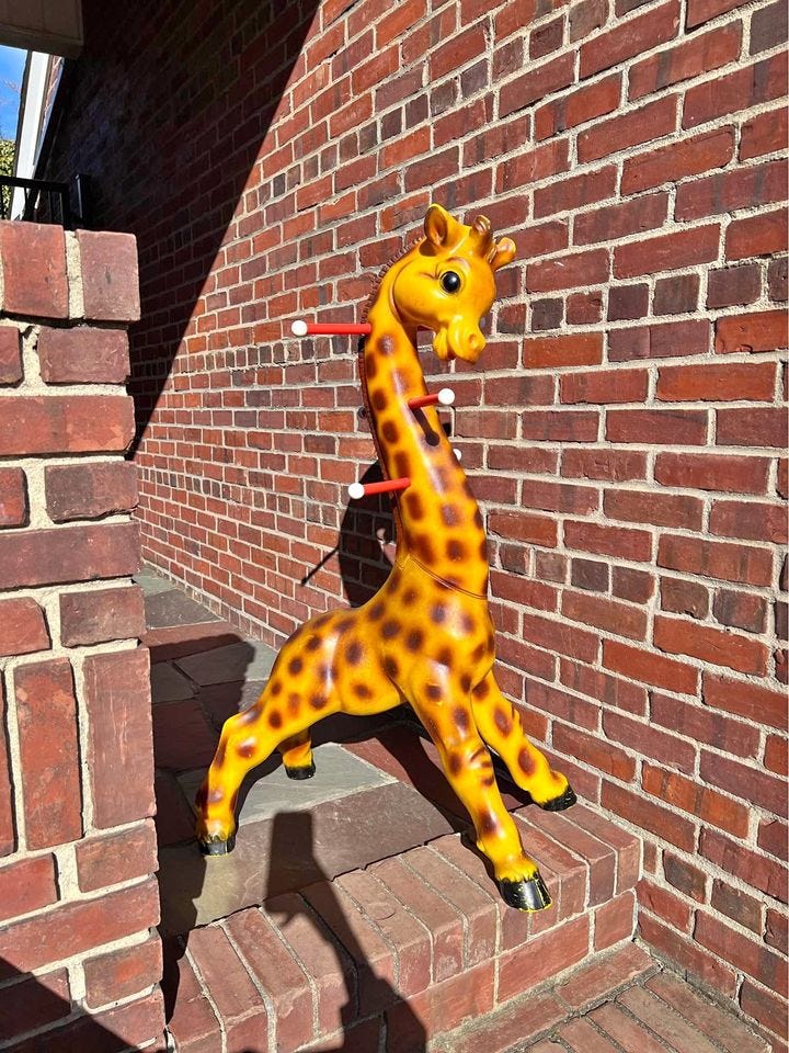 Product photo of RARE Large Vintage Giraffe