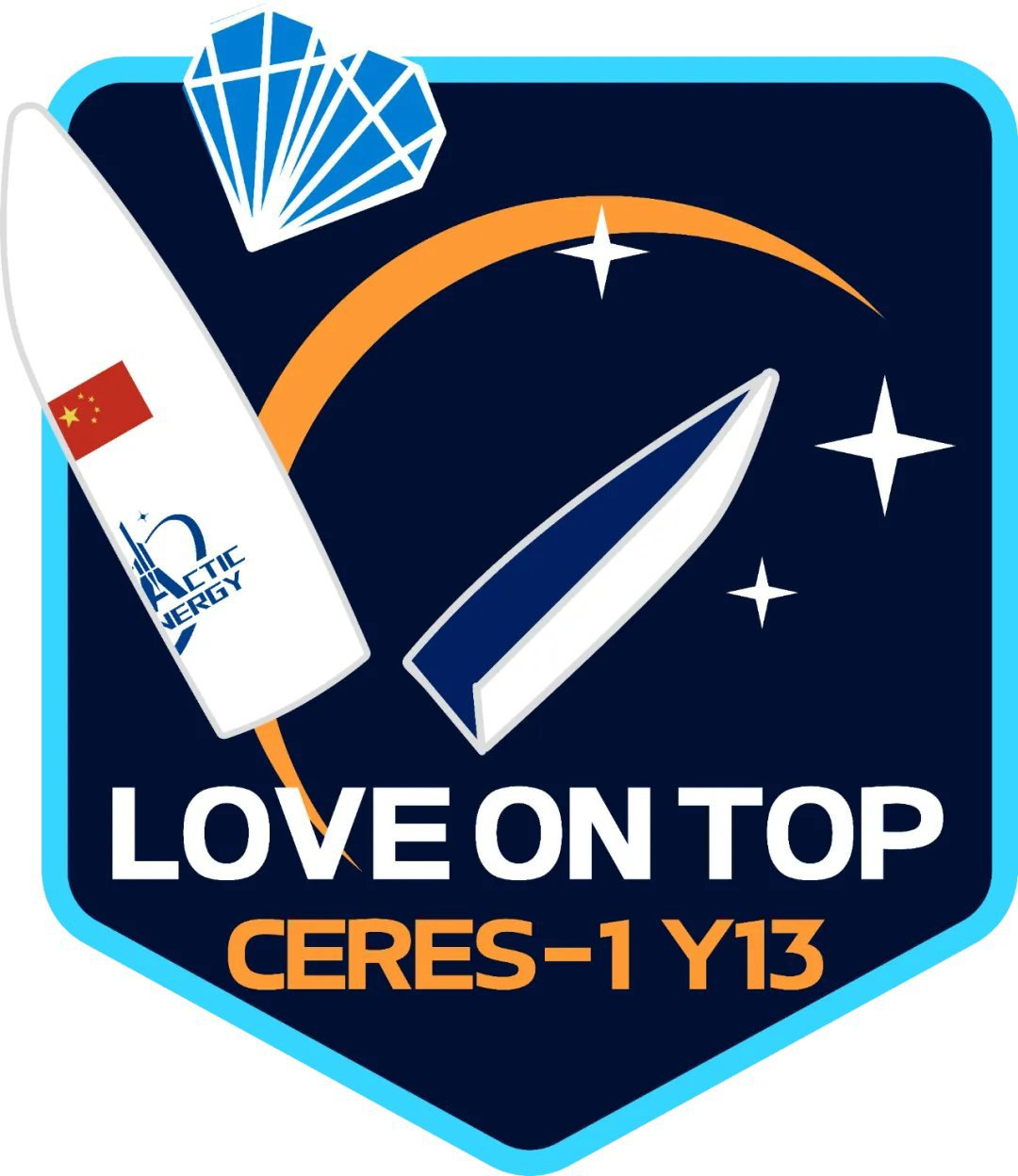 The launch mission patch for the Ceres-1 Y13 launch.