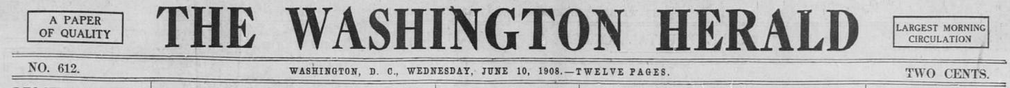 1908 Washington Herald