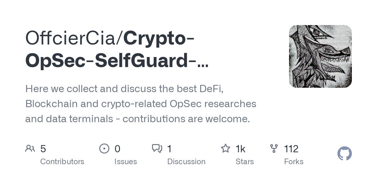 Crypto-OpSec-SelfGuard-RoadMap/README.md at main · OffcierCia/Crypto-OpSec-SelfGuard-RoadMap