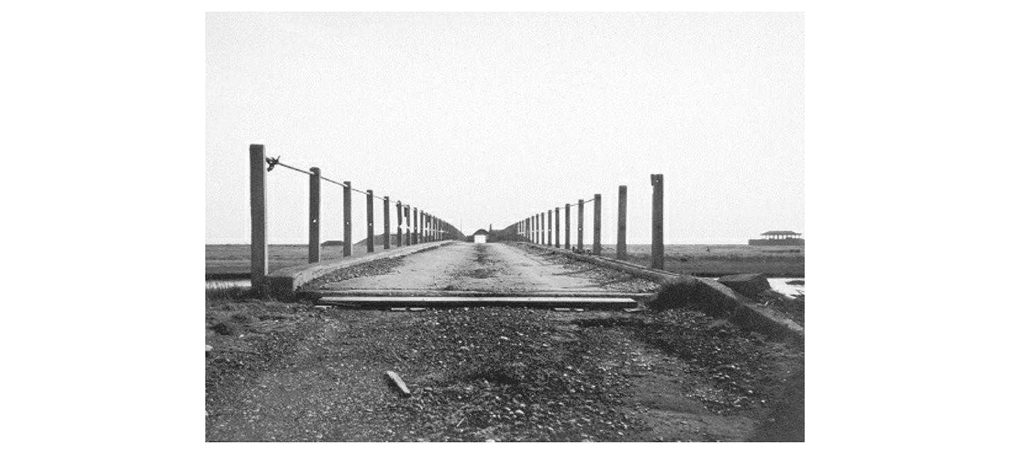 Bridge across to the ‘Ness’ from The Rings of Saturn by WG Sebald.