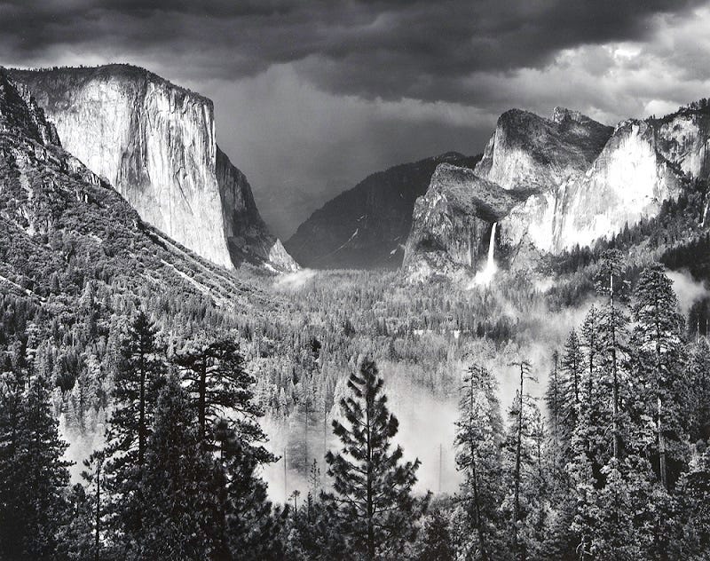 Yosemite Valley, Thunderstorm by Ansel Adams