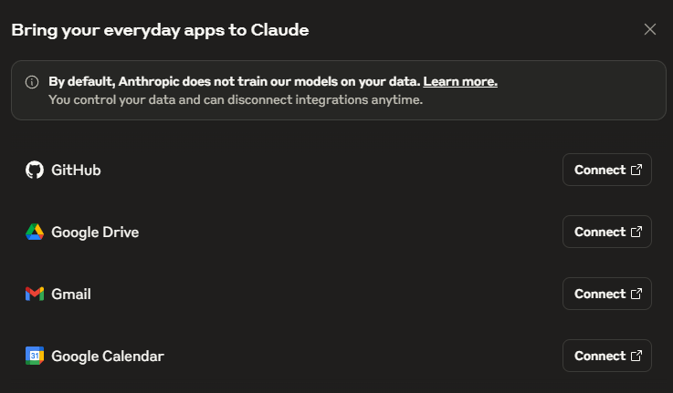 Claude 4 makes it easy to connect its AI to other apps.