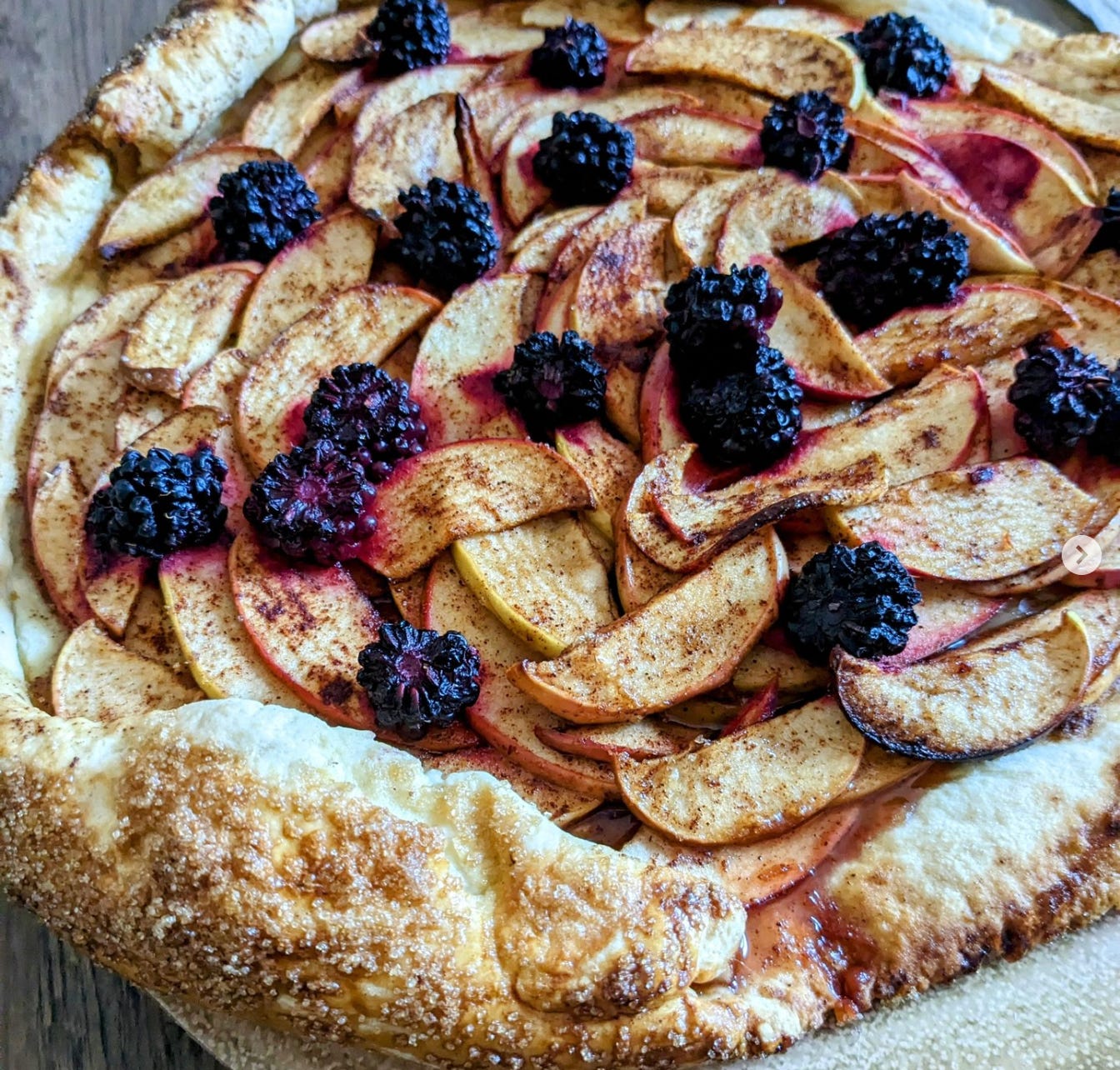 🍂🍎 Apple & Blackberry Galette Recipe 🍎🍂