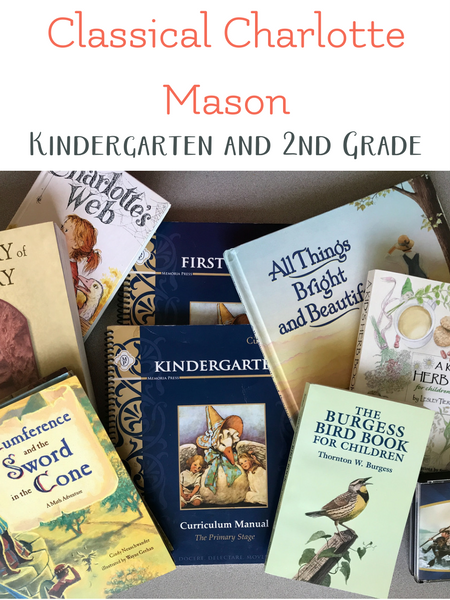 classical charlotte mason homeschool curriculum for kindergarten and 2nd grade