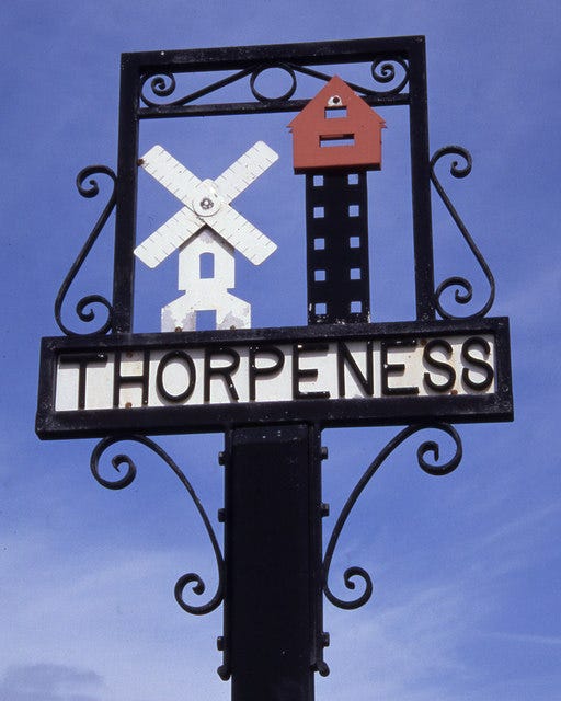 Thorpeness village sign