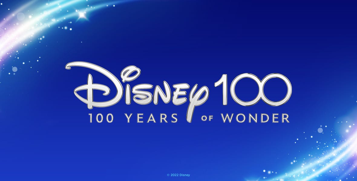 Disney’s 100 years of wonder banner.