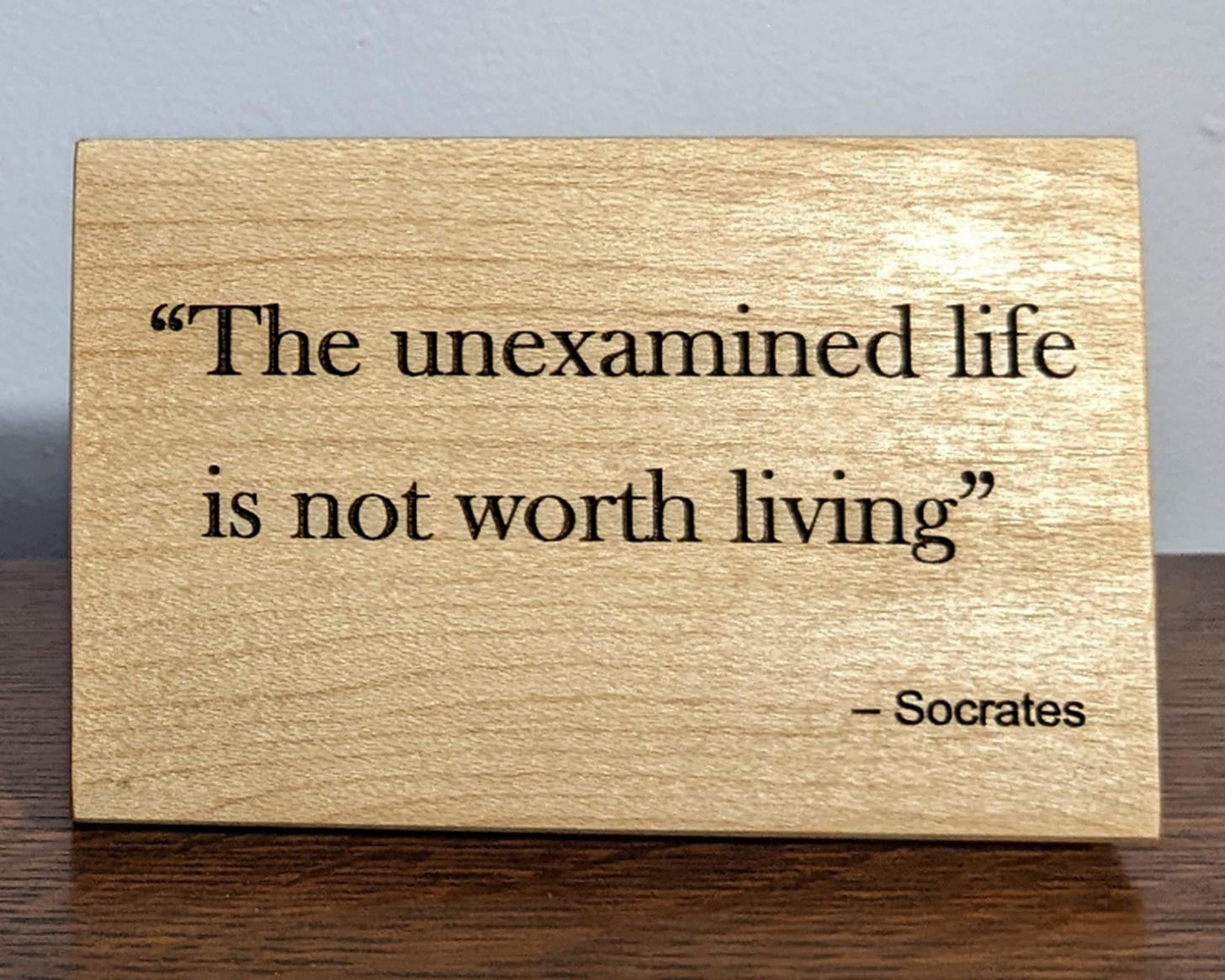Socrates Quote the Unexamined Life is Not Worth Living - Etsy