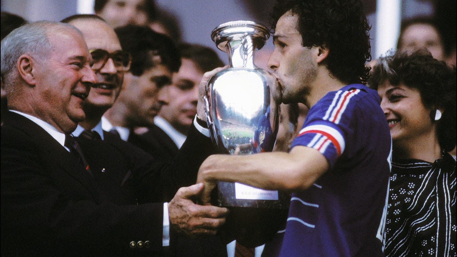 Euro Icons - 1984: Michel Platini's one-man demolition job - Eurosport